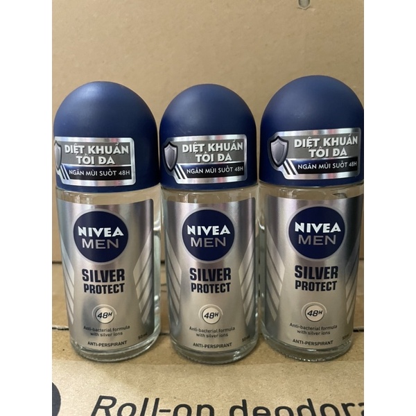 Lăn NIVEA Men Silver Protect Phân tử bạc 50ml