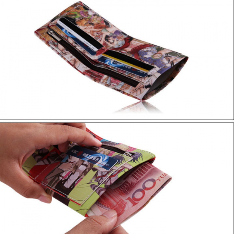 Ví VARZALO MAN in hình hoạt hình One Piece phong cách Nhật Bản cho nam