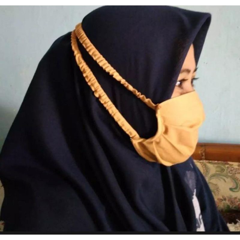 Khăn trùm đầu / mặt nạ hijab / nếp nhăn / làm mặt nạ hijab (Màu sắc ngẫu nhiên)