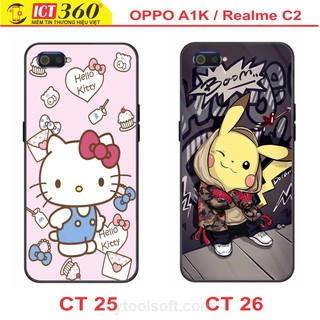 ốp Lưng Kính OPPO A1K / Realme C2 ( Nhiều Hình) - in theo Yêu Cầu