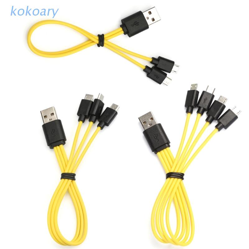 Dây cáp sạc USB 2/3/4 trong 1 cho Samsung Xiaomi HTC