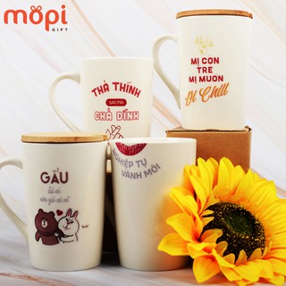 Cốc Ly Sứ Chịu Nhiệt Bền Màu, Công Nghệ Mới In Hình Độc Quyền Mopi Gift