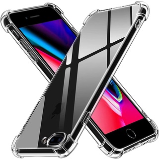 Ốp lưng iPhone 7 8 Plus Silicone Dẻo Trong suốt Chống sốc Bảo vệ camera