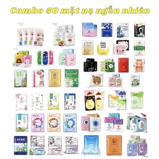 Combo 50 Miếng Mặt Nạ Ngẫu Nhiên Đủ Loại