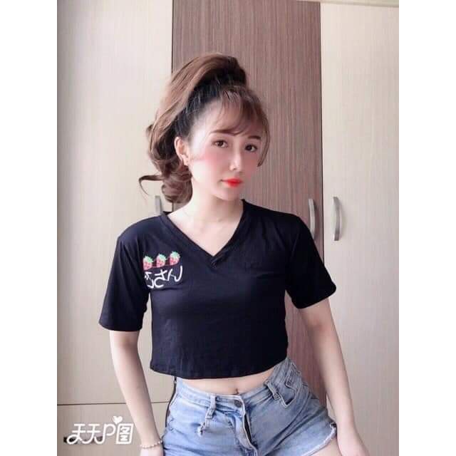 ÁO CROPTOP THÊU DÂU