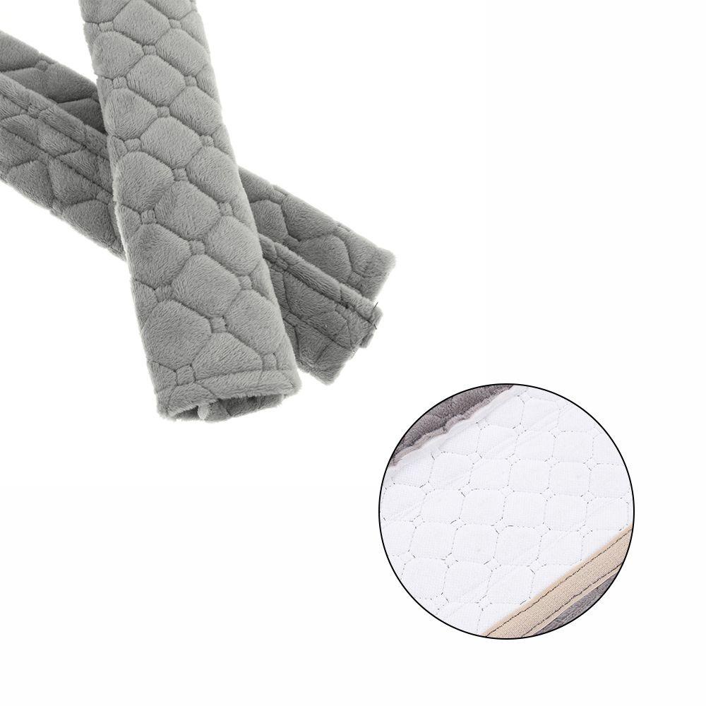 2 Miếng Đệm Bọc Dây Đai An Toàn Cho Xe Đẩy Em Bé Màu Xám / Hồng / Tím / Đen / Be