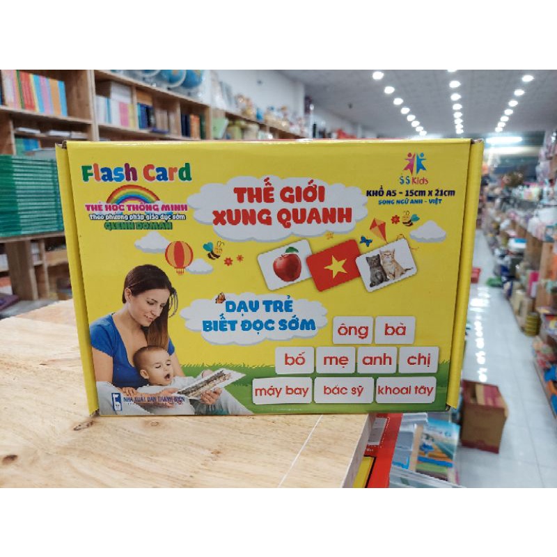 Thẻ học thông minh - Flash Card về thế giới xung quanh 14 chủ đề