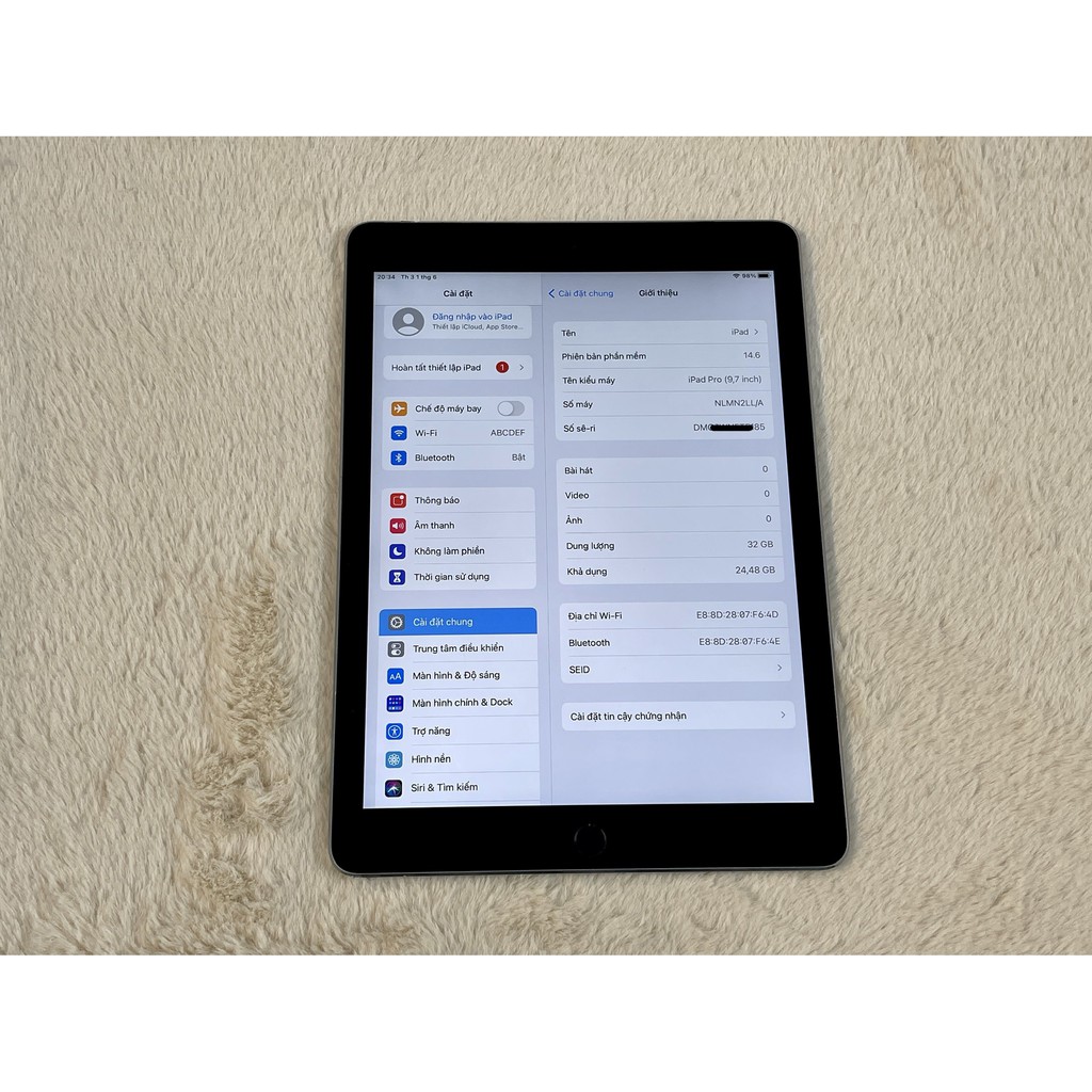 Máy tính bảng Apple iPad Pro 9.7 inch 32GB bản WIFI