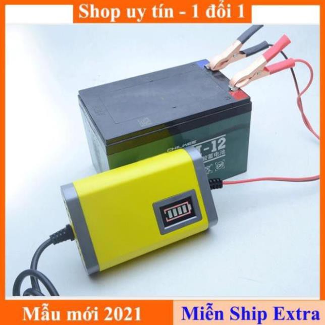 [ Xả kho tết] Bộ sạc acquy 12V-2A thông minh cao cấp -Bộ nạp ác quy tự ngắt Sạc Nhanh - Bảo hành uy tín