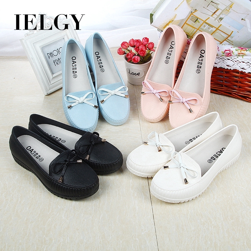 Giày lười IELGY mũi tròn đế bệt mềm mại thời trang dành cho nữ size 36-40