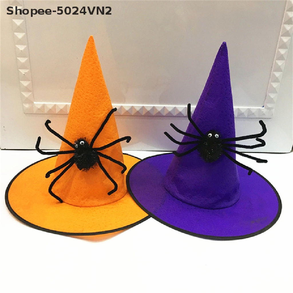 [Mới &amp; Halloween &amp;] Mũ Hóa Trang Phù Thủy Cá Tính Thời Trang Cho Người Lớn Và Trẻ Em