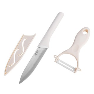 Bộ dao có nắp đậy thép không gỉ lock&lock cookplus ckk502 - hàng chính hãng - joymall