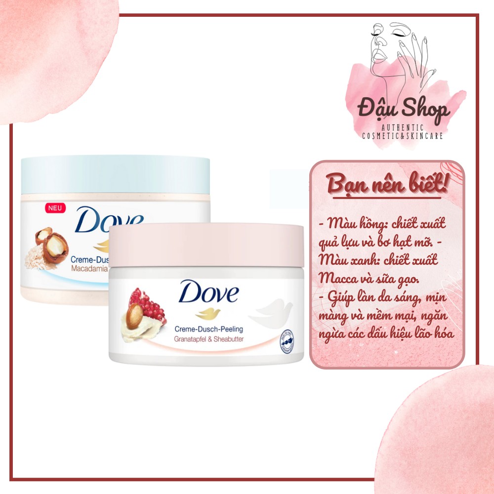 Tẩy da chết body DOVE 225ml