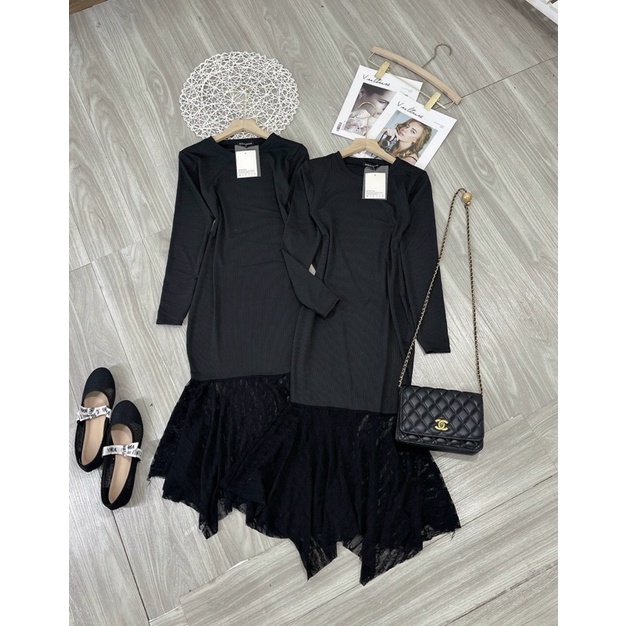 Đầm body len tăm hot trend phối ren cực xinh ktvyshop