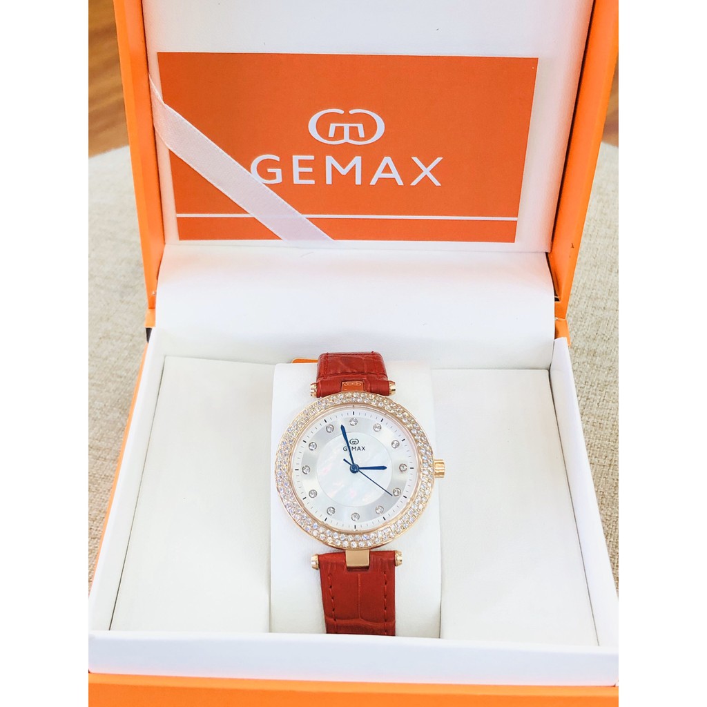 Đồng hồ nữ GEMAX máy Quartz Nhật 52108R3W thumbnail
