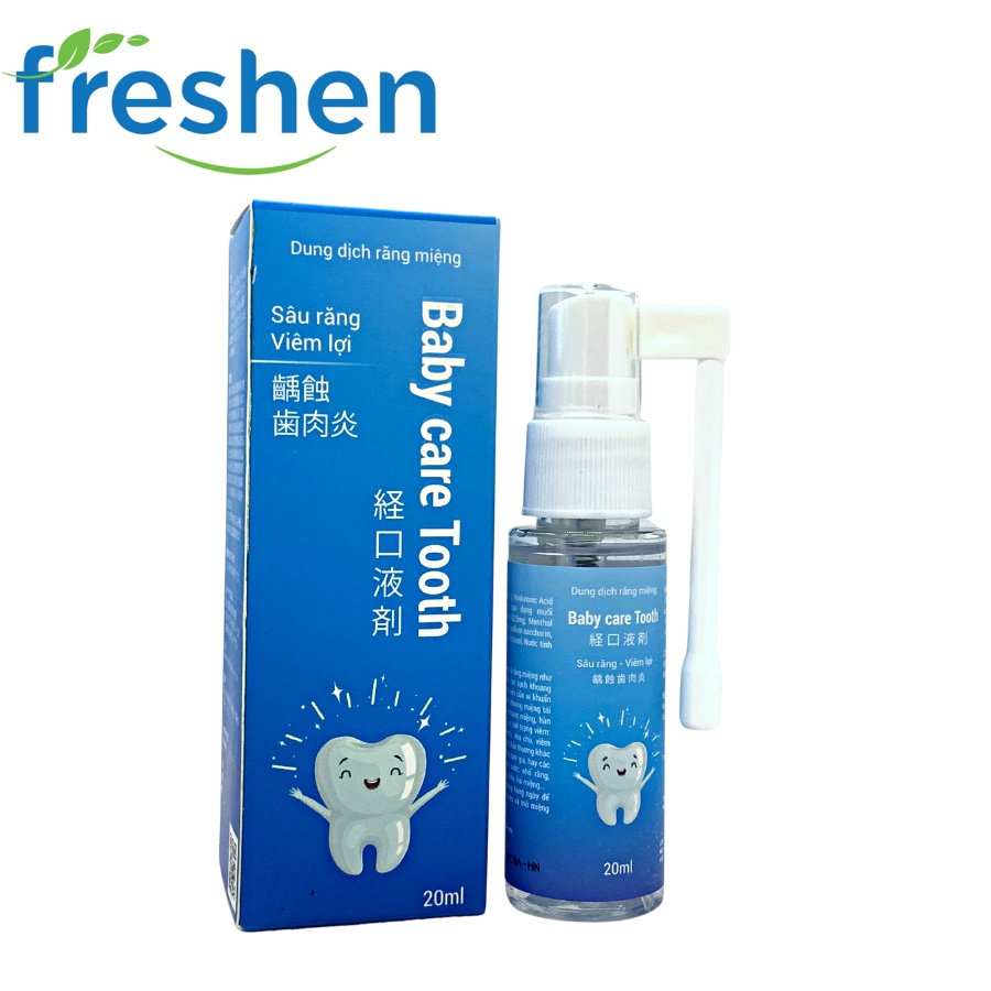 Dung Dịch Xịt Bảo Vệ Phòng Chống Sâu Răng, Sún Răng Và Nhu Chu Cho Trẻ Em, Có Thể Nuốt Được, Chai 20ml