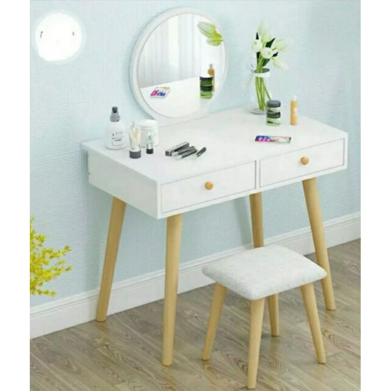 BÀN TRANG ĐIỂM PHONG CÁCH HIỆN ĐẠI (80*40*73) ảnh thật,giá chưa kèm ghế, hàng có sẵn