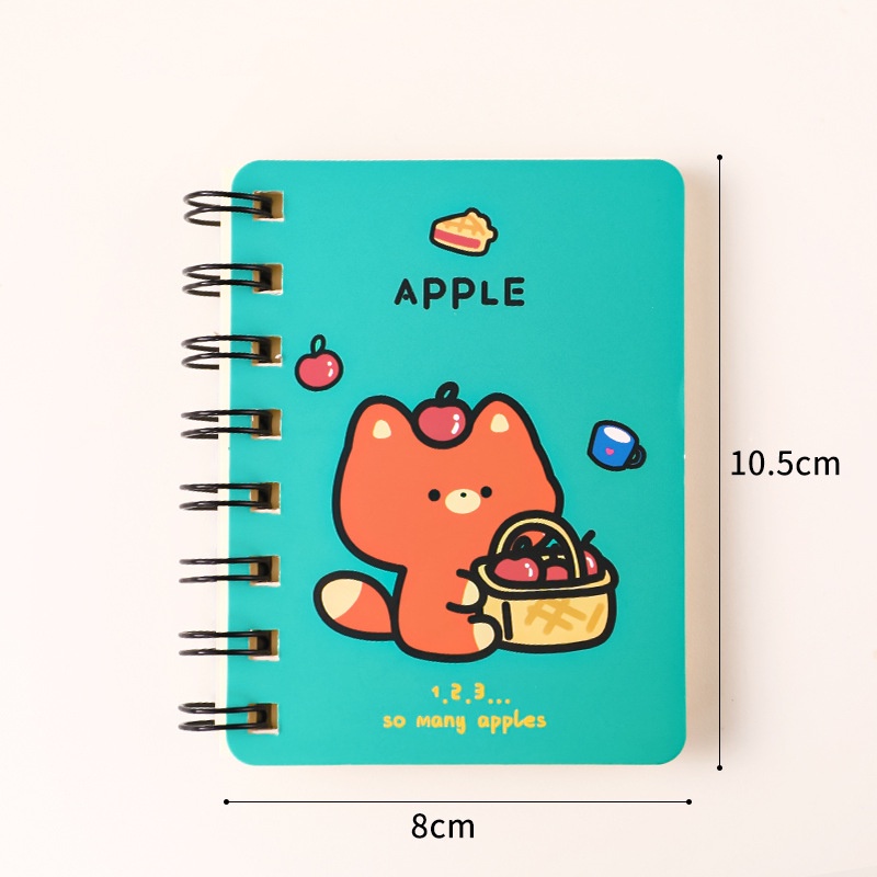 Sổ Tay Mini Cỡ A7 Bìa Ngoài Họa Tiết Hoạt Hình Dễ Thương