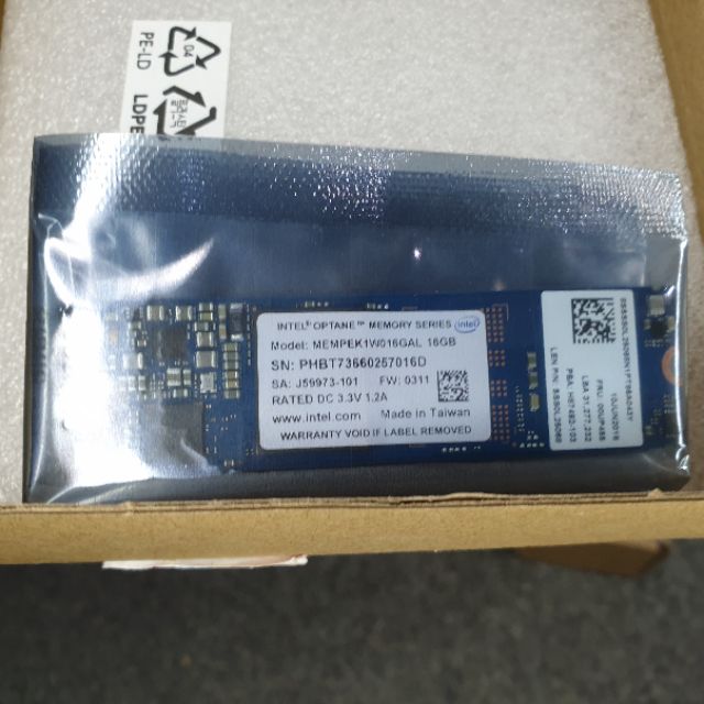 Bộ nhớ Intel OPTANE 16GB Tăng tốc truy xuất trên ổ cứng HDD.