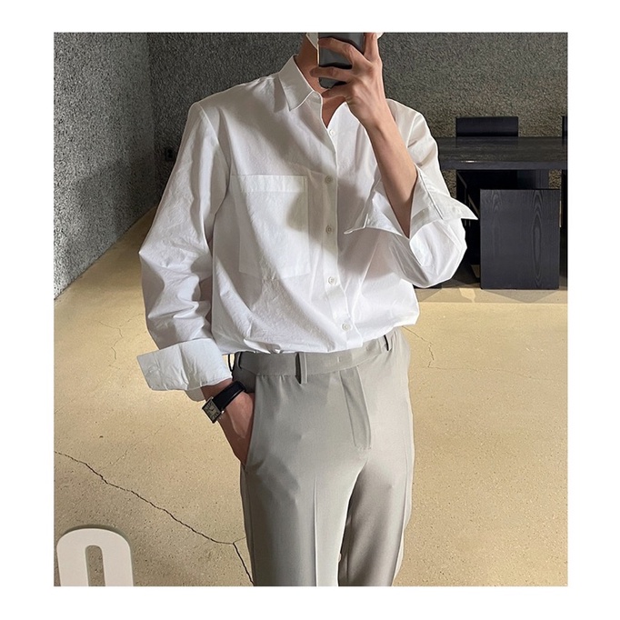 Áo Sơ Mi Nam Dài Tay Cổ Đức