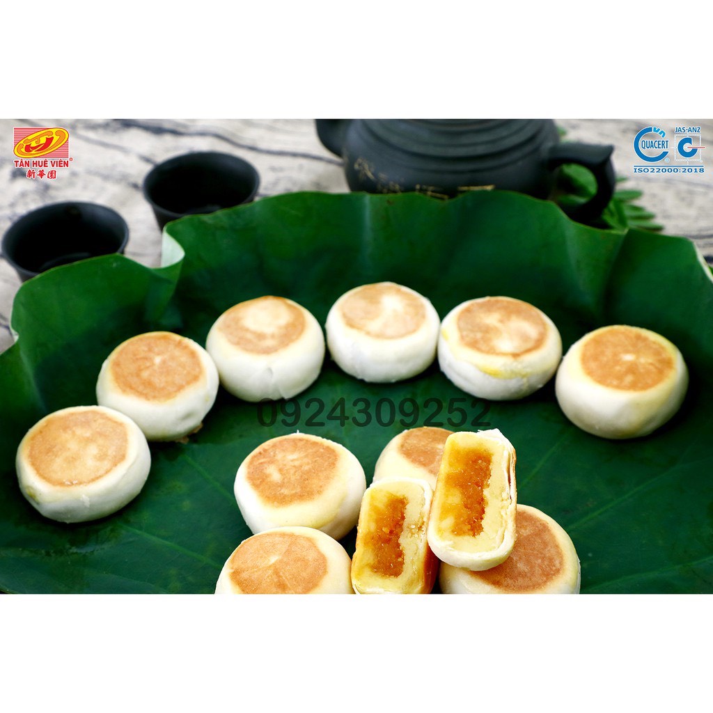 Bánh Pía Chà Bông Trứng Muối Tân Huê Viên Túi 12 Bánh