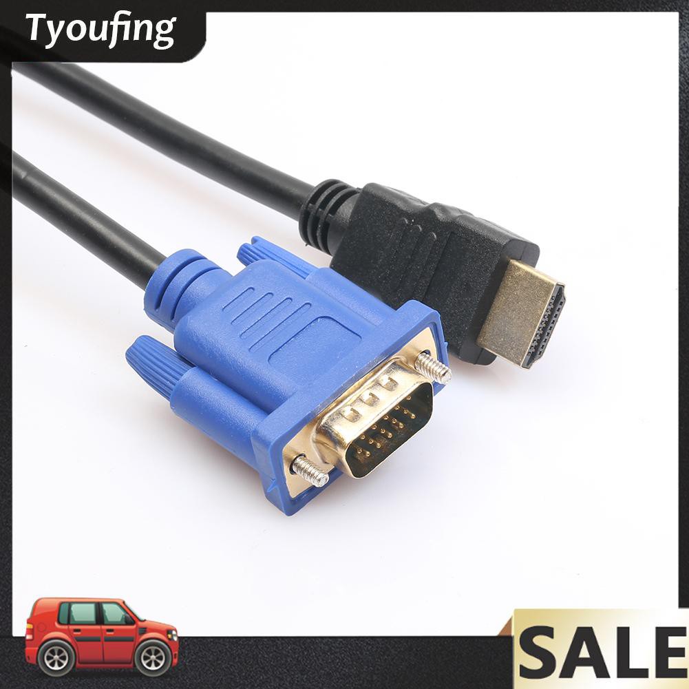 Cáp Chuyển Đổi Hdmi-Compatible Từ Male Sang Vga Hd Male 15pin Adapter 1080p 6ft