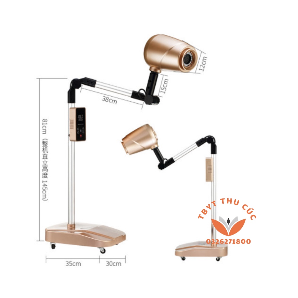 Máy xông ngải cứu đèn hồng ngoại - Đèn xông ngải