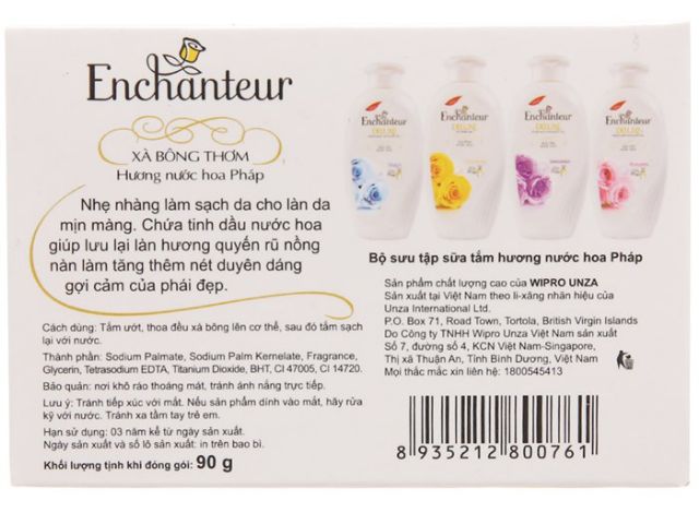 Xà bông thơm Enchanteur Deluxe Charming 90g