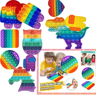 pop it Bảng Nhấn Bong Bóng HDY Đồ Chơi Giáo Dục Vui Nhộn Cho Trẻ Em fidget toy
