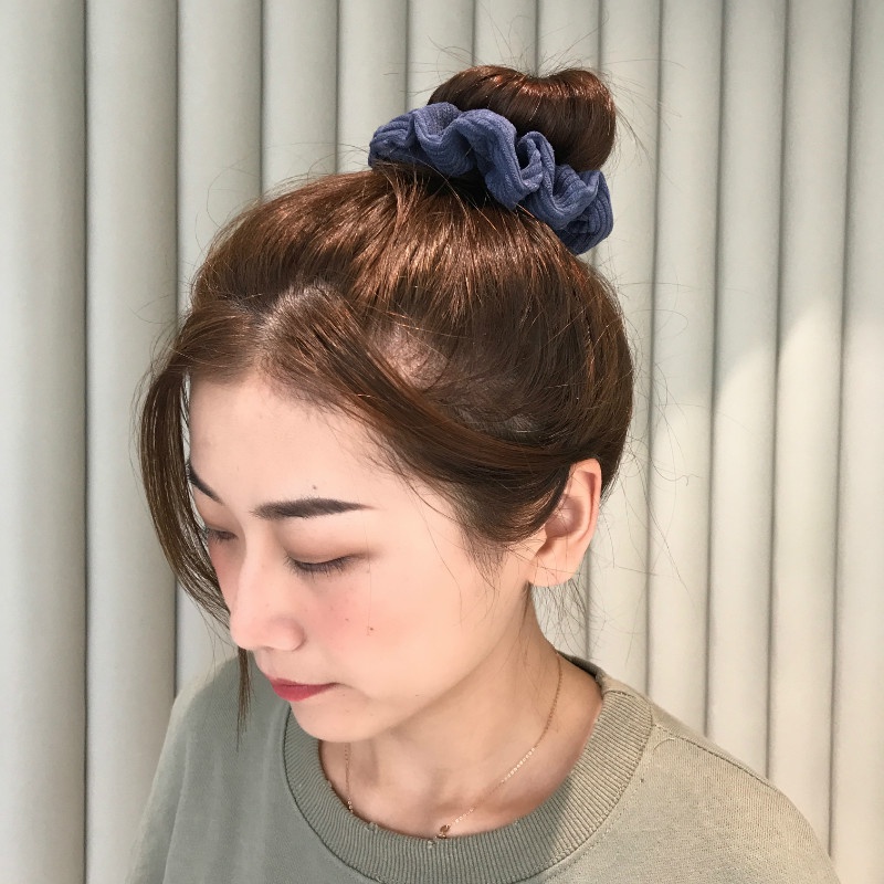 Dây buộc tóc vải nhung co giãn phong cách Hàn Quốc cổ điển cho nữ