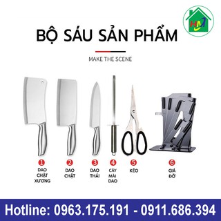Bộ Dao 6 Món Inox Nhật Bản Cao Cấp