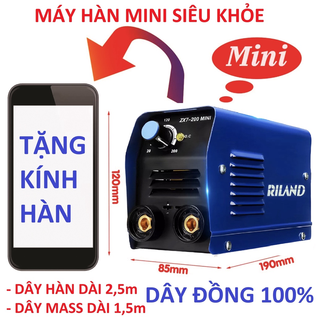 máy hàn điện tử Riland zx7-200 mini