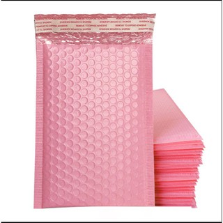 ☋100 Túi bì bong bóng chống sốc gói hàng màu HỒNG đủ size [hàng sẵn sll] đóng hóa nhanh chóng tiện lợi
