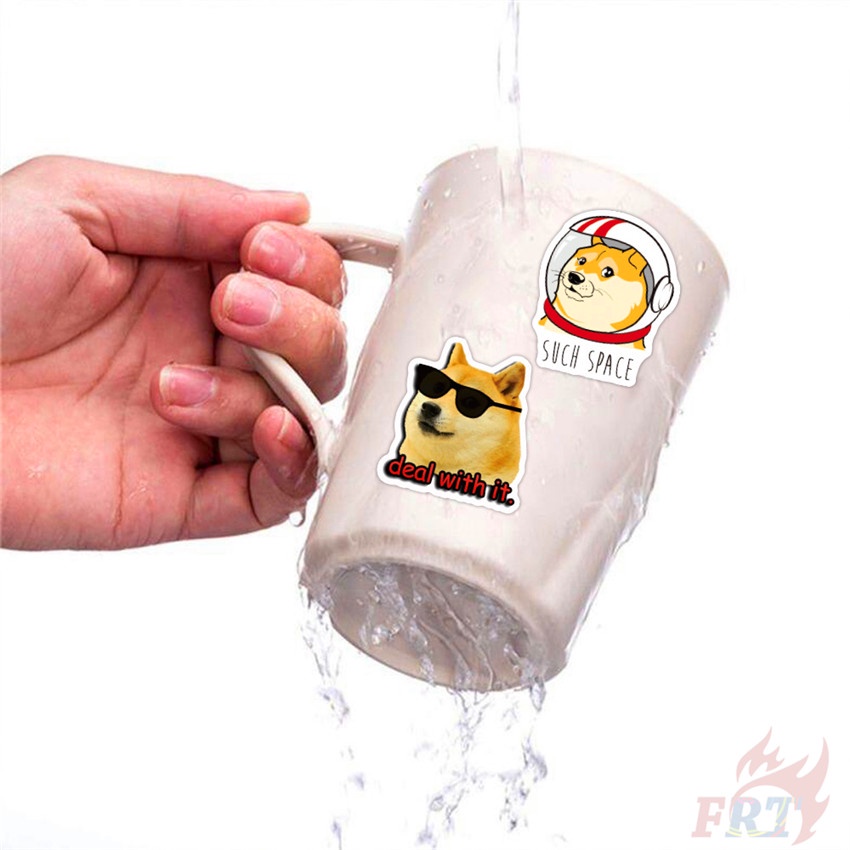 100Pcs/Set ❉ Dogecoin Series A Stickers ❉ DIY Fashion Luggage Laptop Skateboard Decals Doodle Stickers