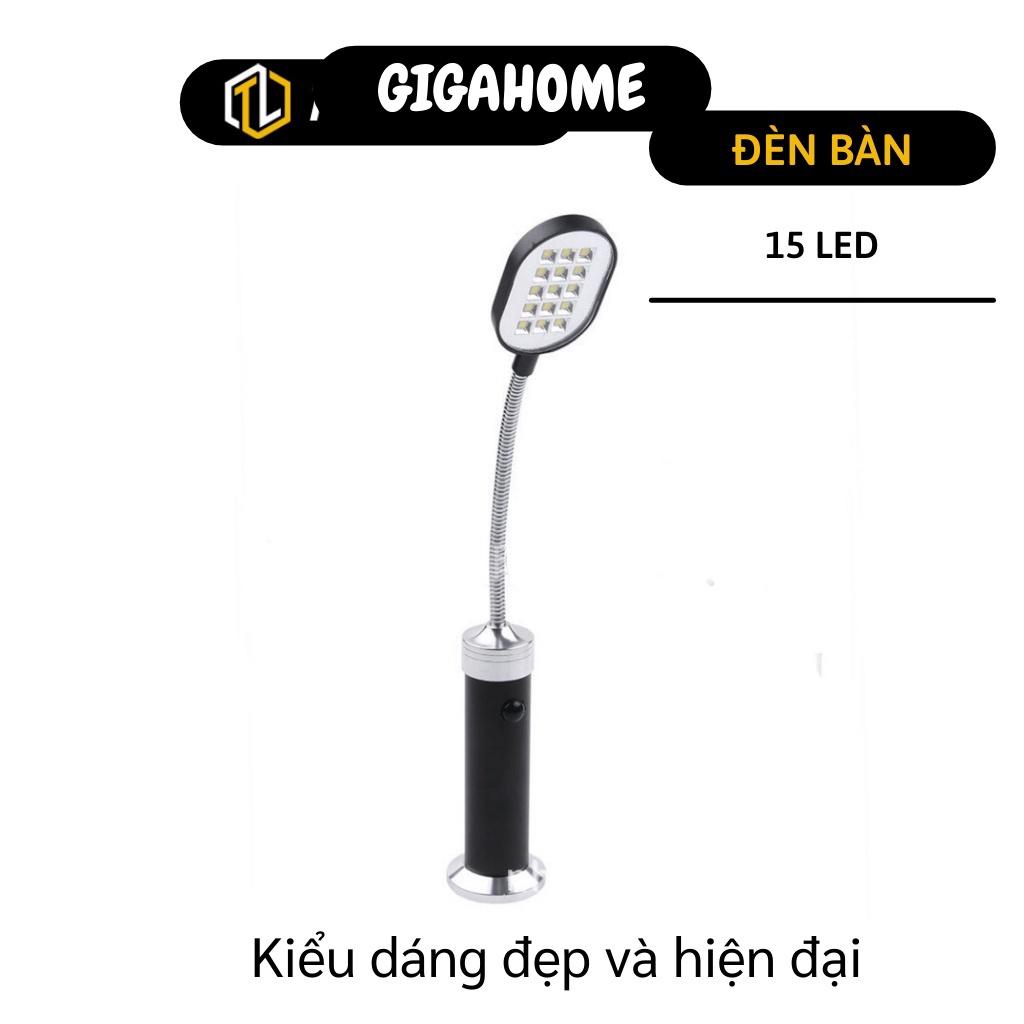 Đèn Hít Nam Châm GIGAHOME Đèn Để Bàn 15 Bóng Có Độ Bền Cao, Có Thể Uốn Cong 5455