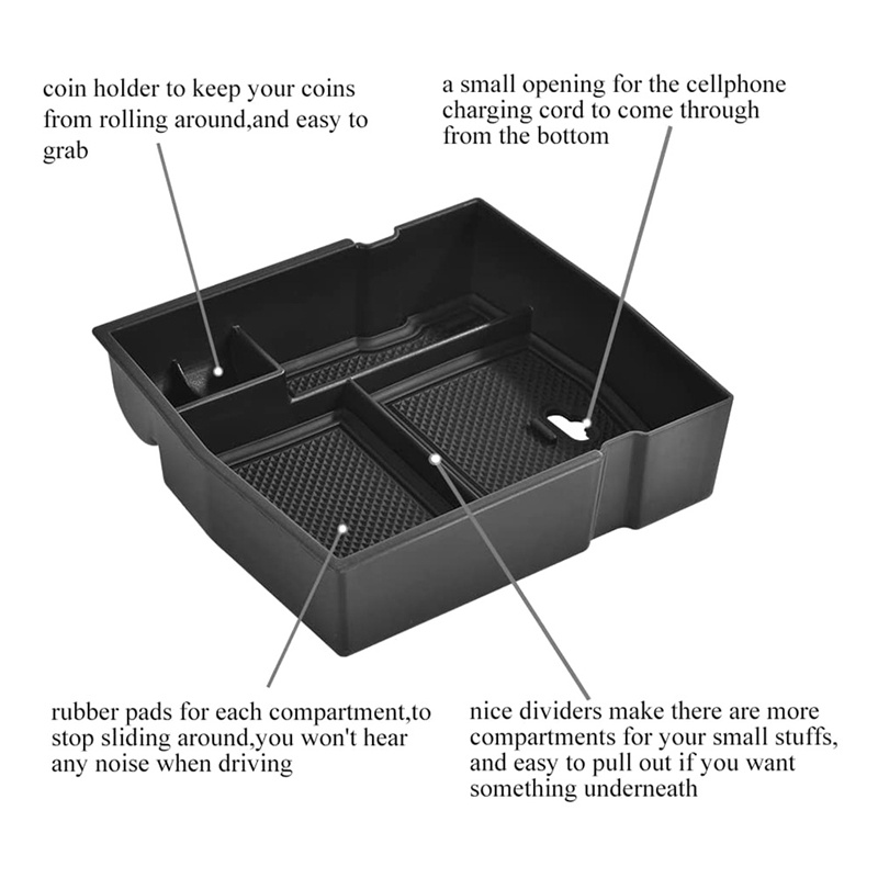 Khay Đựng Đồ Gắn Hộp Tỳ Tay Xe Hơi Subaru Forester 2019 2020 2021 2022