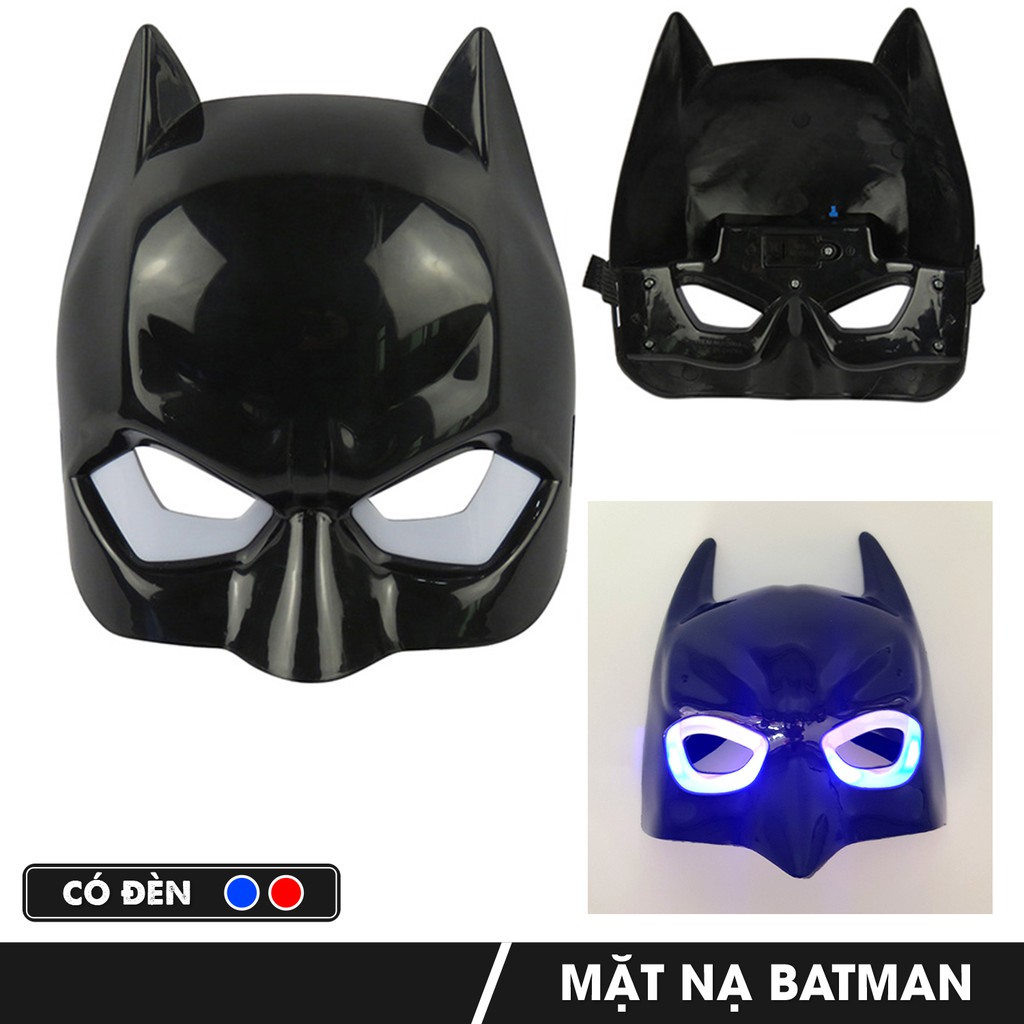 Mặt nạ hóa trang Người Dơi đồ chơi hóa trang Avengers Cosplay Halloween sinh nhật cho trẻ em bằng nhựa an toàn