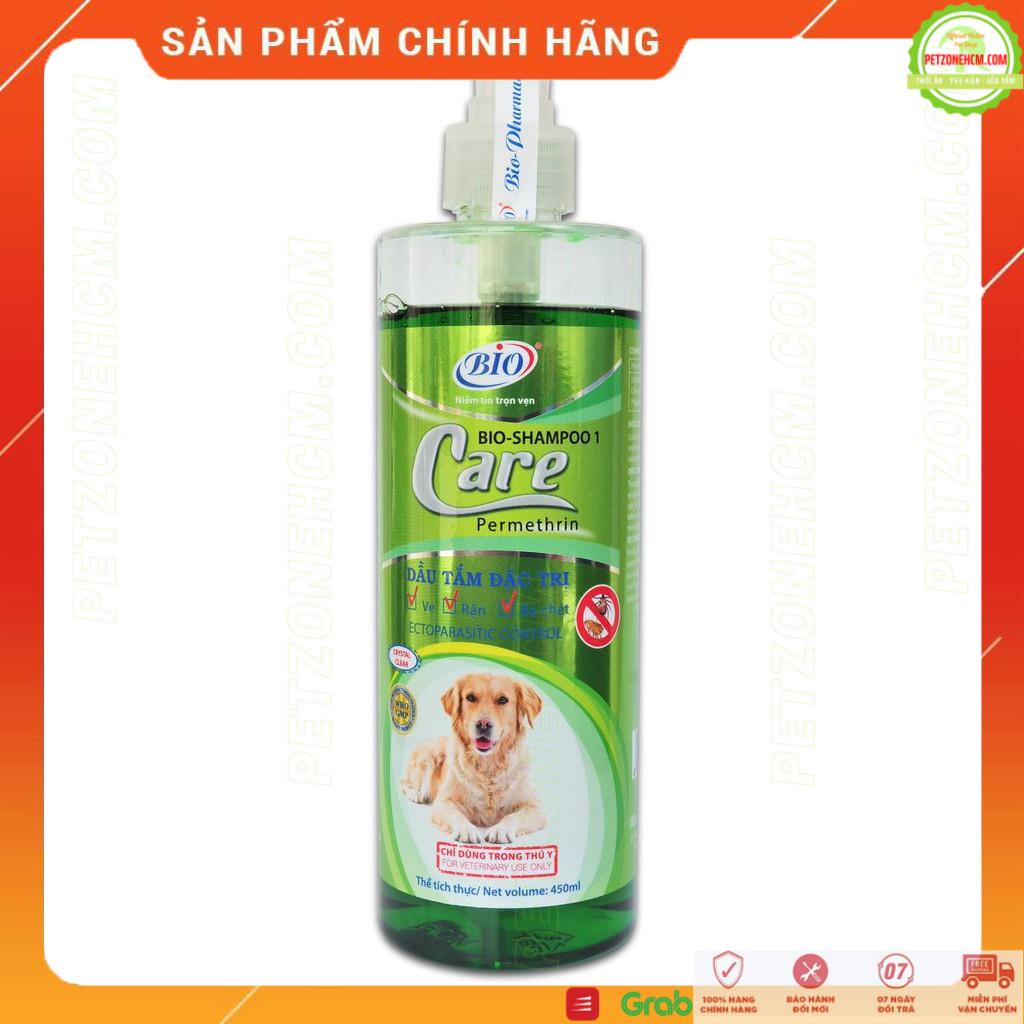 Sữa tắm cho chó mèo Bio Care ⚜FREESHIP⚜ Bio Care 150ml|450ml|500ml Phòng trừ ve rận | bọ chét cho chó mèo | PetZoneHCM