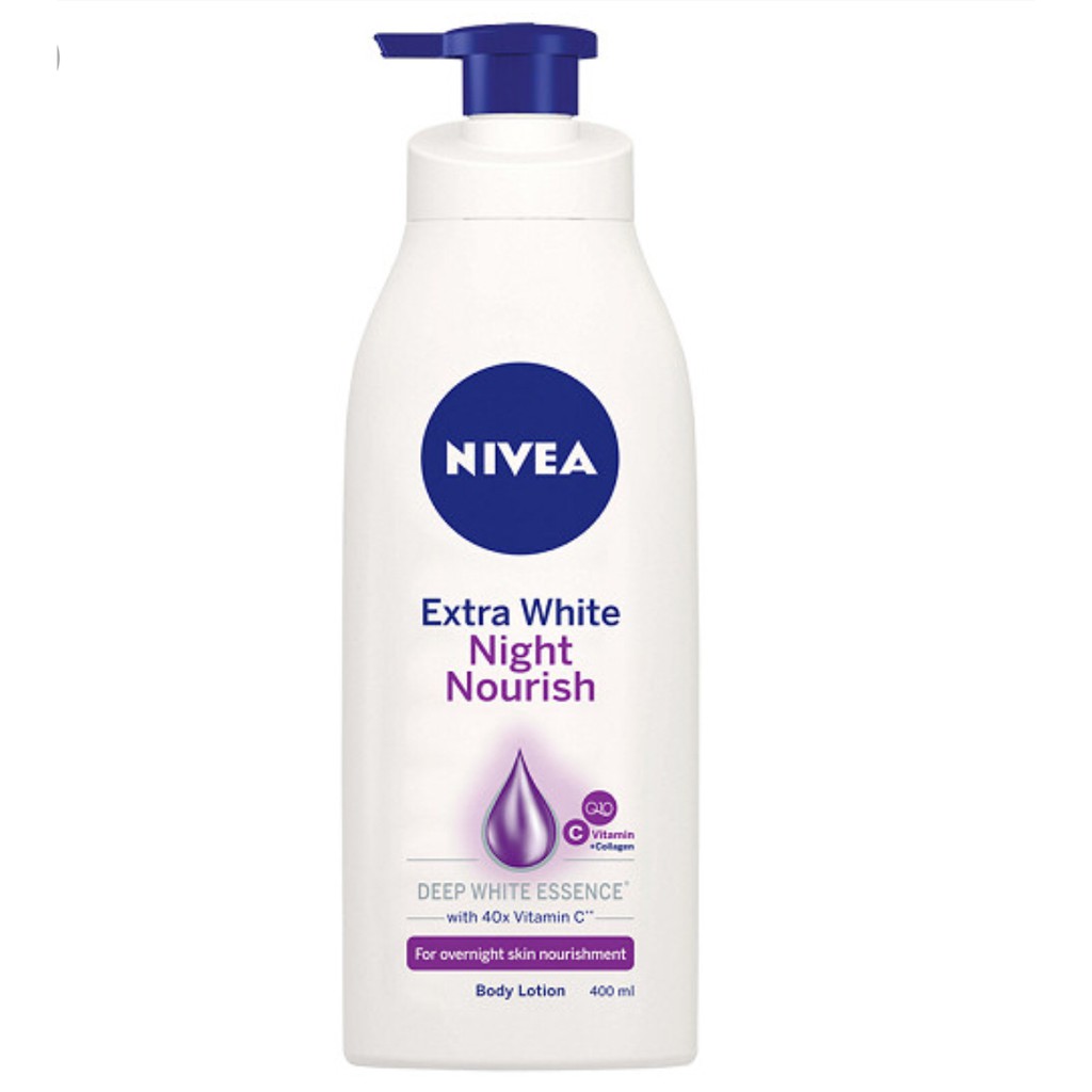 Sữa dưỡng thể trắng da Nivea Ban đêm bổ sung Collagen 400ml