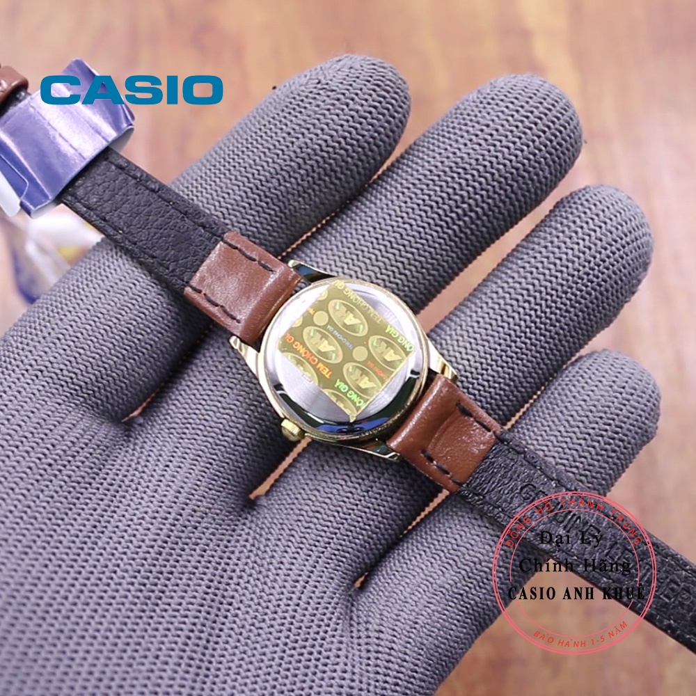 Đồng hồ nữ Casio LTP-1094Q-7B8RDF dây da mặt nhỏ