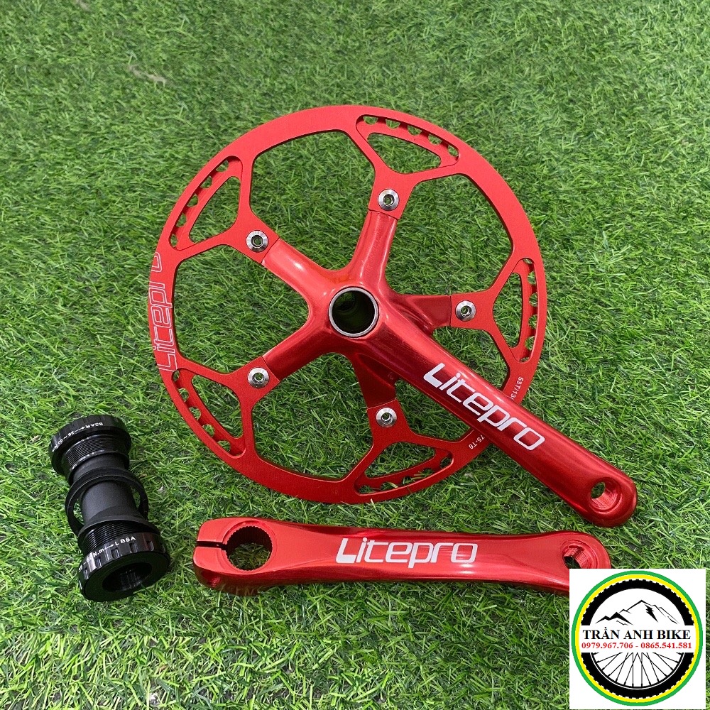 Đùi đĩa  rỗng xe đạp LITEPRO 47T / 53T / 56T