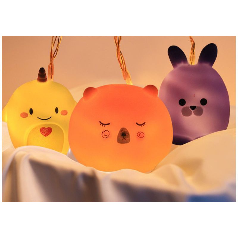 Đèn led phát sáng hình con vật cute (1.5m 10 đèn)