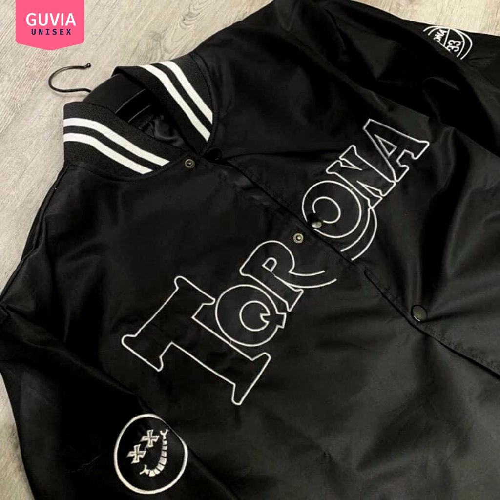 Áo khoác Dù Bomber TQRONA Unisex From Rộng Ulzzang Nam Nữ Guvia Bomber Jacket