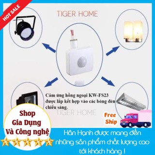 Mặt cảm biến chuyển động trong nhà ngoài trời chịu nhiệt độ cao có điều chỉnh thời gian, ban ngày ban đêm bh 1 đổi 1