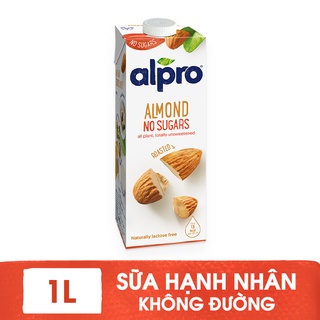 Sữa hạnh nhân không đường bổ sung dinh dưỡng Alpro 1L