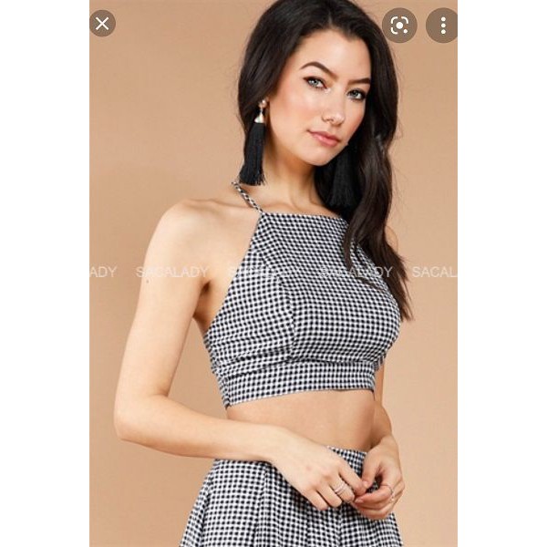 [SALE] Áo Croptop Yếm Loang Màu - 3113