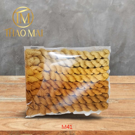 M41- Chỉ thêu Tay (chỉ thêu cotton - Chỉ Thô) sét 350m