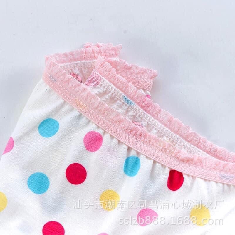 QUẦN CHIP TAM GIÁC THỎ BÉ GÁI HỌA TIẾT HOA, CHẤM BI SIÊU XINH  NHIỀU MÀU SẮC 100% COTTON MỀM MỊN QLBG01 MIKODA