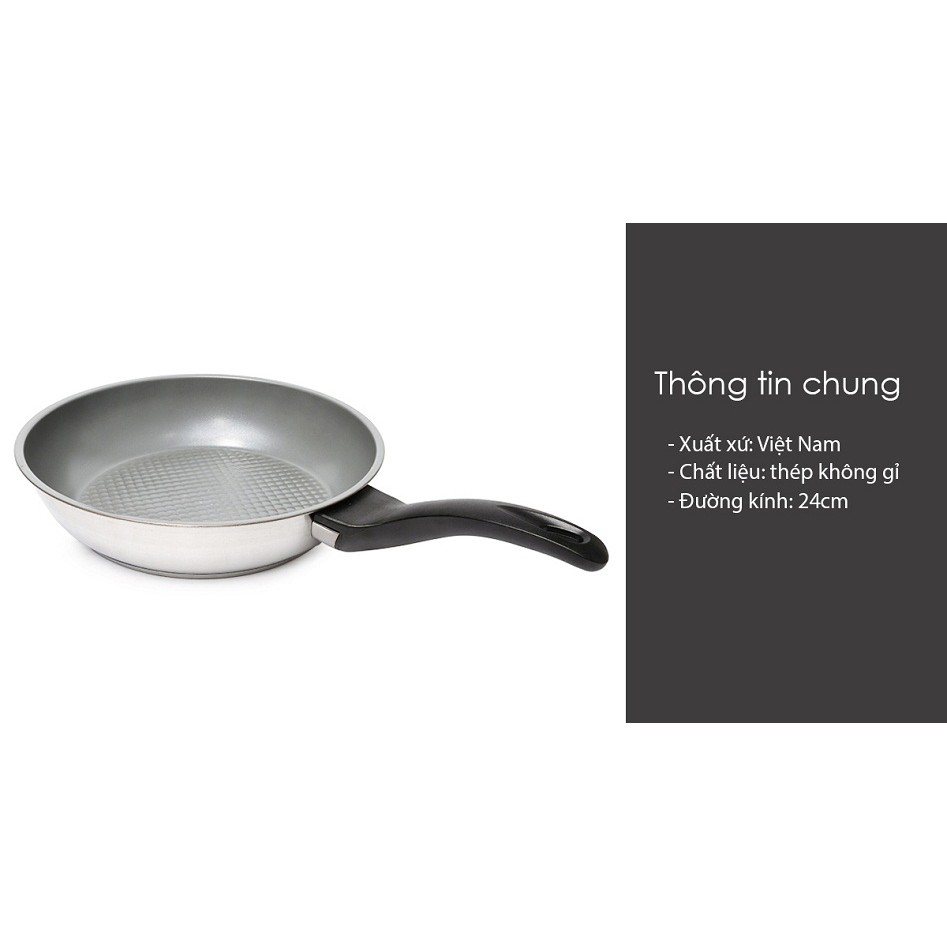 Chảo chống dính 3 đáy 28cm Fivestar dùng bếp từ