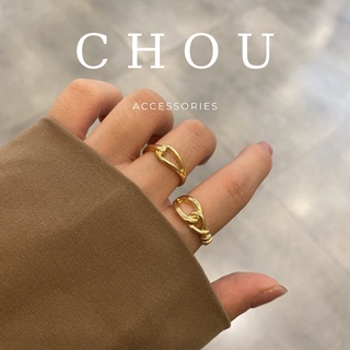 Set 2 Nhẫn Thắt Nút | CHOU ACCESSORIES |